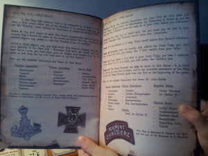 Il manuale, ottimamente stampato e rilegato, di D-Day Dice