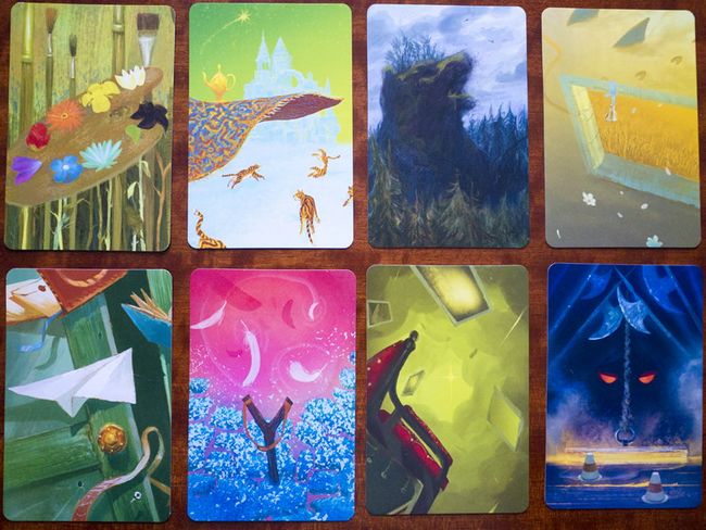 Alcune delle carte sogno incluse nella confezione: hanno un aspetto familiare, vero?
