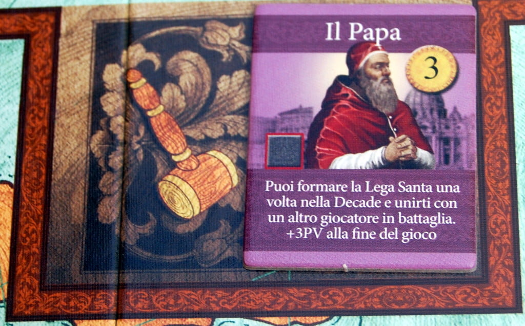 L'asta della carica di Papa. 