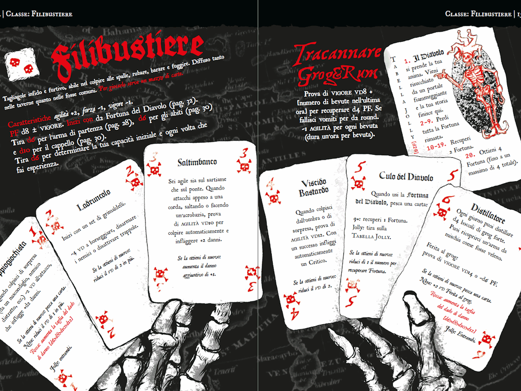 Per giocare il Filibustiere serve un mazzo di carte.